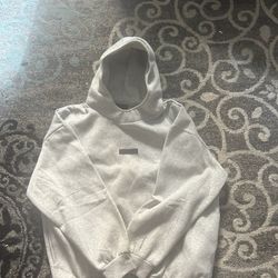 Grey Essential Fleece Hoodie (Baggy)