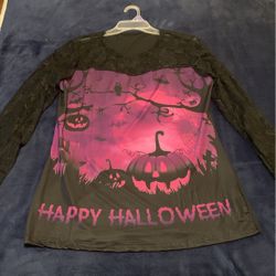 Women’s Halloween Printed Crew Neck 