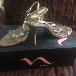 Nina heels with rhinestones