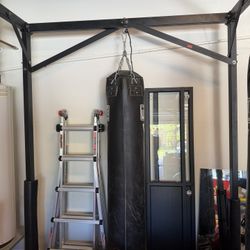Boxing 8 Heavy Bag Holder Steel With Speed Bag