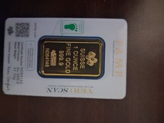 PAMP Suisse 1 oz Fine Gold Bar 999.9