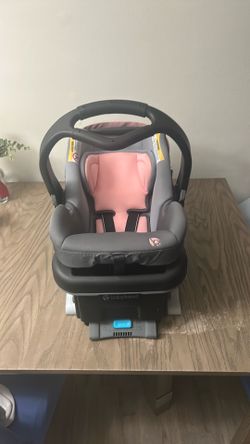 Pink babytrend carseat adjustable 6 position infant car seat with delta carry and handle & Pro Side Grip