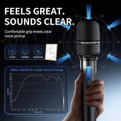 Dual handheld wireless microphone
