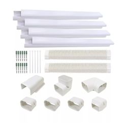 PVC Decorative Pipe Line Cover Kit L Ductless Mini Split