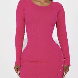 Pink Midi Dress 