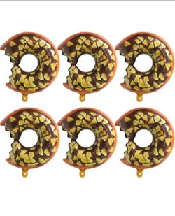 6 Donut Foil Balloons