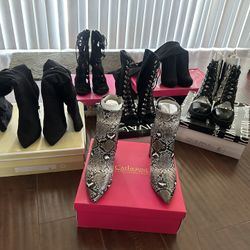 Six Pairs of Heels/Boots 