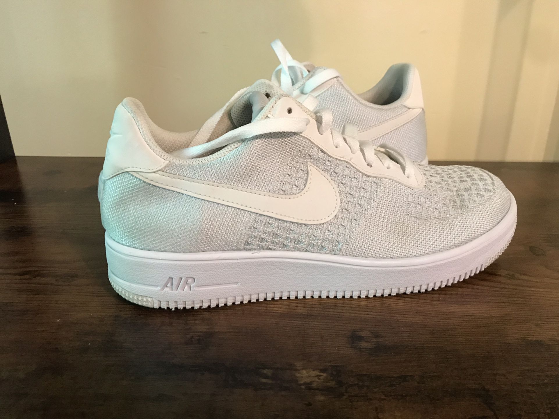 Nike Force 1 Flyknit White Pure Platinum for Sale in Baltimore, MD - OfferUp
