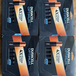 Brand New Unopened Duracell Optimum AA 12 Pack 