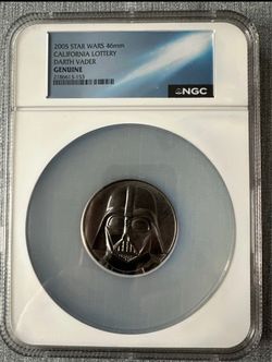 2005 Star Wars 46mm California Lottery Darth Vader – NGC Genuine