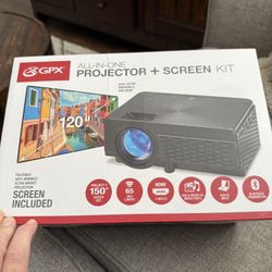 GPX all In One Projector And Screen Kit