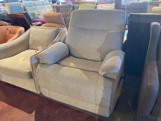 FLEXSTEEL Zecliner Performance Fabric Power Recliner – Grey