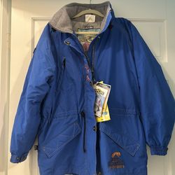 Rip Curl, blue retro coat jacket, size S  
