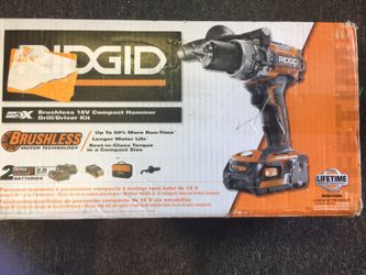 RIDGID Brushless 18 v compact HAMMER drill/driver