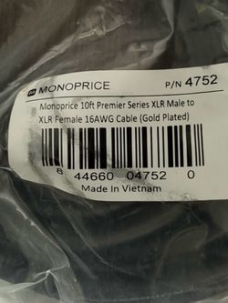 Microphone 10ft Premier Series XLR Cable