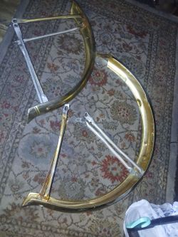 Lowrider front and back fender stamp with the logo lowrider man / Vato logo