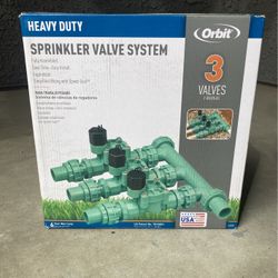 Orbit Sprinkler System. Heavy Duty.  3 Valves.