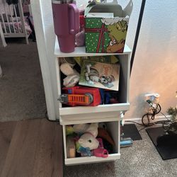 2 Stackable White Storage 