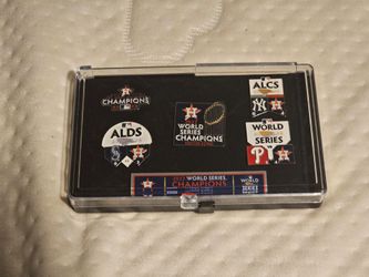 New Houston Astros 2022 World Series Collectible Pin Set