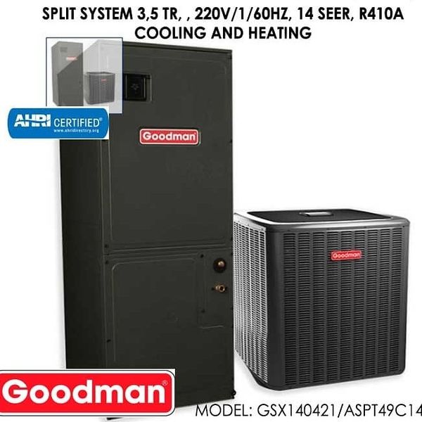 Goodman Condensing Unit 3.5 TON 14 SEER 220/60HZ/1 for Sale in Miami