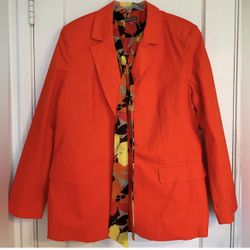 Bright Orange Blazer