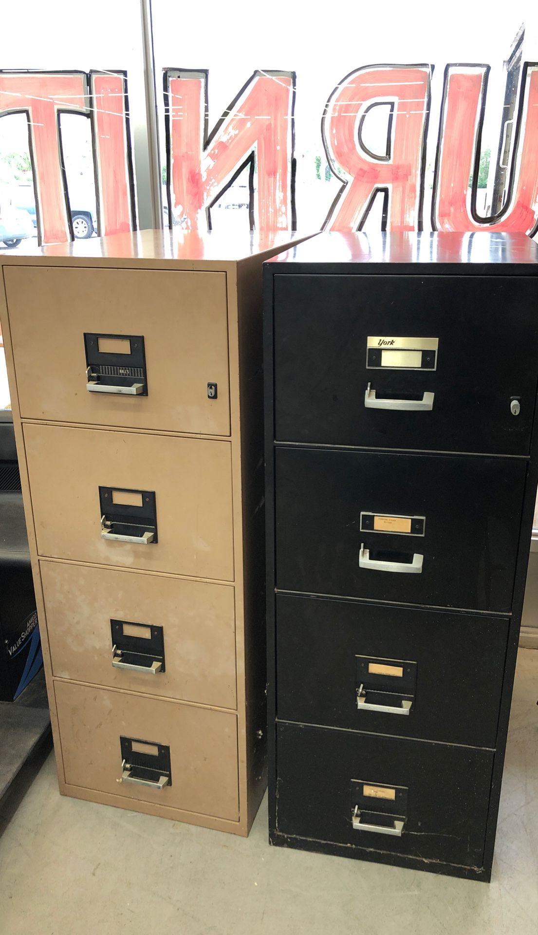 Fire proof filing cabinets