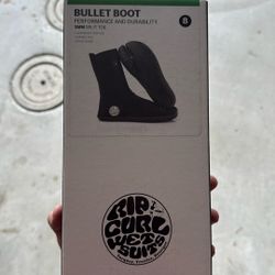 Wetsuit Booty Bullet Boot Size 8 Rip Curl