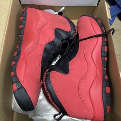 Fusion Red Jordan 10s Sz 6.5