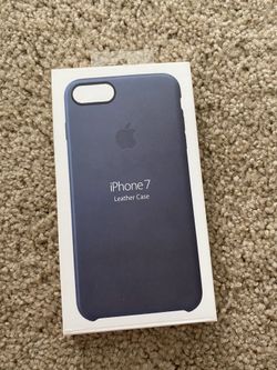 Blue leather case iPhone 7