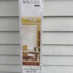 Bali Arlington White 3.5" Vertical Blind Kit 78x84