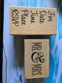 Stamps for wedding/event invite