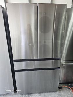 REFRIGERATOR SAMSUNG BESPOKE STAINLESS STEEL NEW OPEN BOX