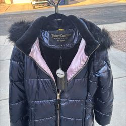 NEW Juicy Couture Metallic Puffer/parka
