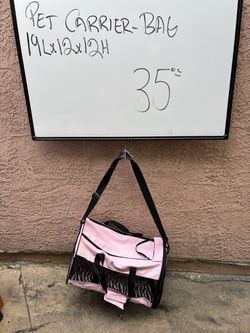Pet carrier bag
