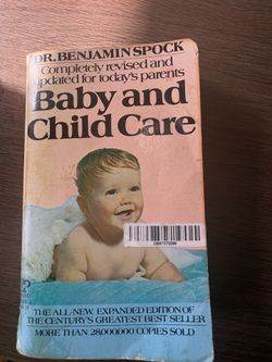 Dr. Benjamin Spock Baby and Child Care Pocket Books 1976 Expanded Illus Signed