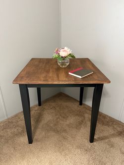 Refinished Solid Wood Square Table