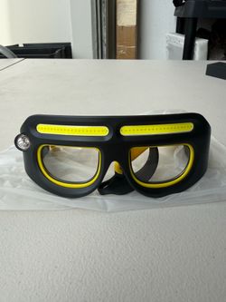 Rechargeable LED Work Glasses with Adjustable Strap
