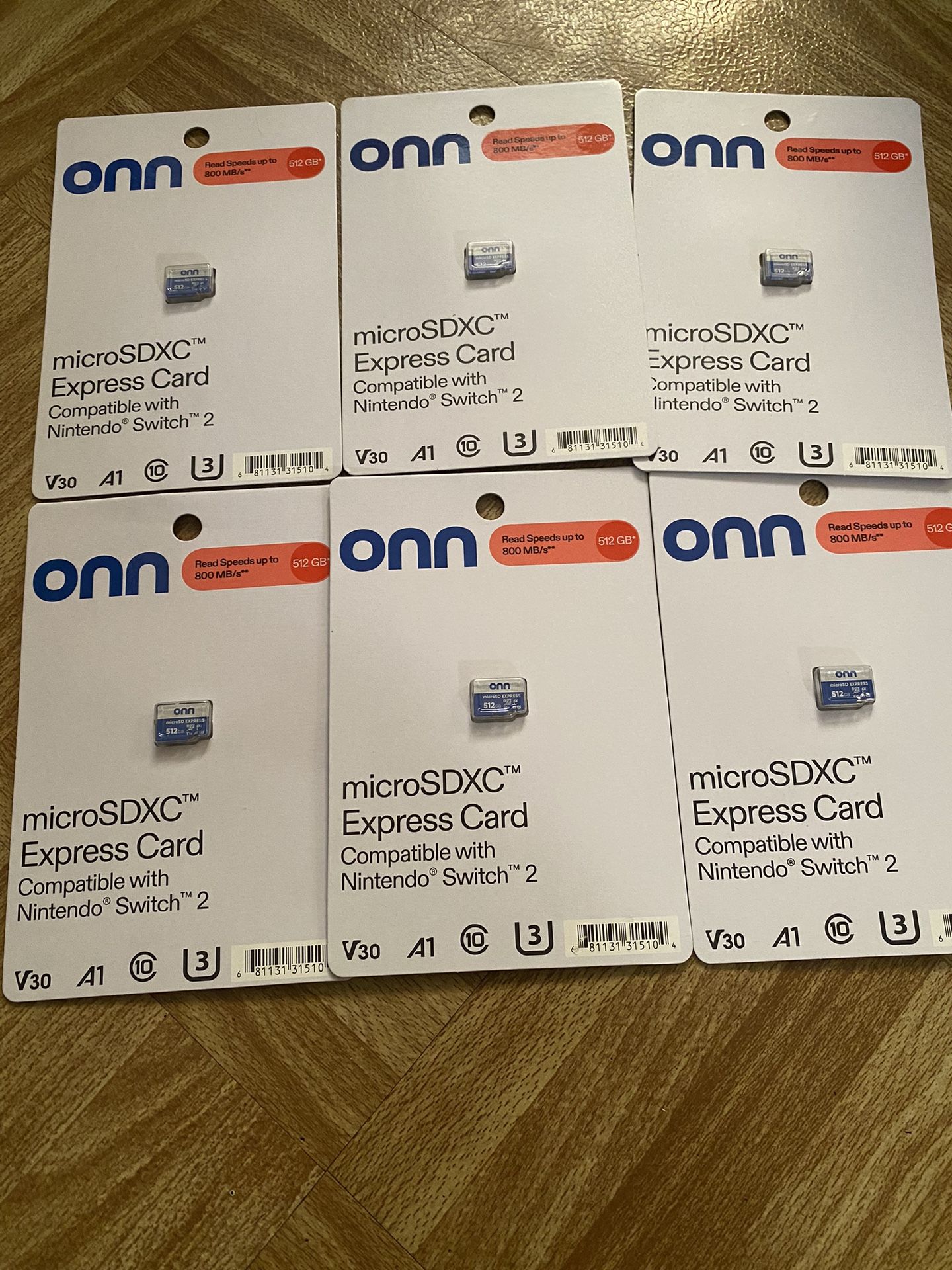 Onn MicroSDXC Express Card 512 GB Switch 2 Brand New 