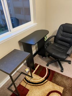 Mini desk, Table, Revolving Chair