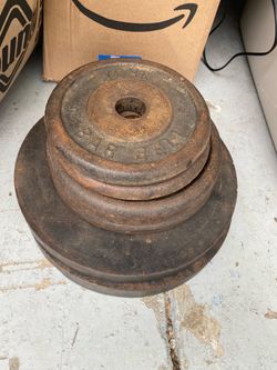 Iron weight plates set