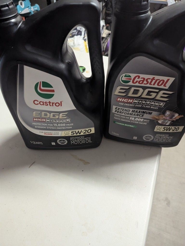 7+ Liters Of 5W-20 Oil Castrol