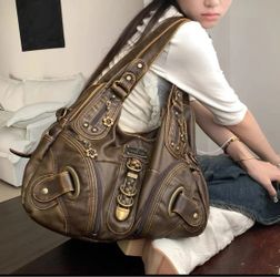 Japanese new era leather handbags。皮手袋 