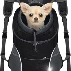 Pet Carrier Backpack Padded  Interior Front/Rear Carry