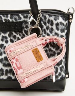 Wrangler Leopard Print Handbag with Mini Pouch