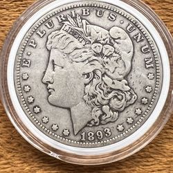 1893 Morgan Silver Dollar VF.947 