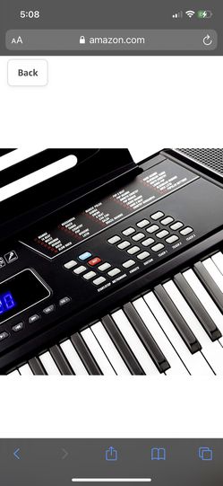 RockJam RJ5061 Rockjam 61 Key Keyboard Piano With Pitch Bend Kit, Keyboard  Stand, Piano Bench, Headphones, Simply Piano App & Keynote Stickers