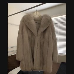 Women's Fox Coat And Jacket/vest