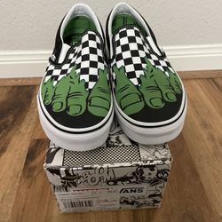 Hulk Checkered Vans Men’s Size 10 