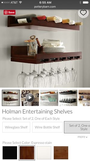 Pottery Barn Holman Entertaining Wine Rack Wine Shelf For Sale