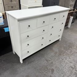 Demirali 55" W 10 Drawer Double Dresser for Bedroom, Living Room